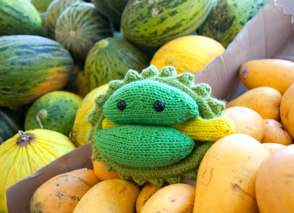 Stinky Durian Knitted Plush Amigurumi