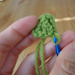 Make a spike: lap 1, step 2