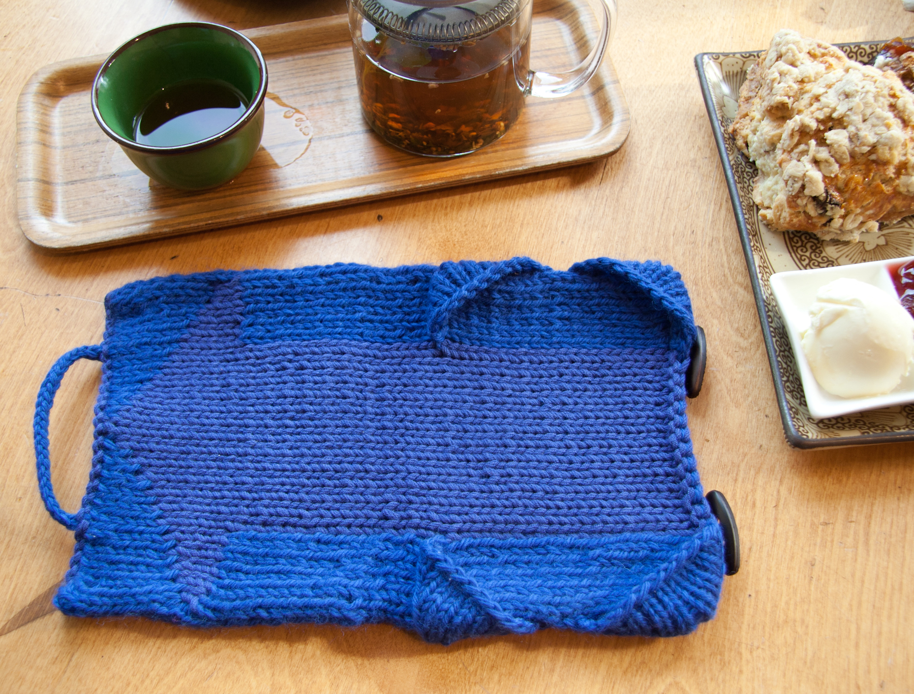 Knitted Kindle Cover - Interior Detail